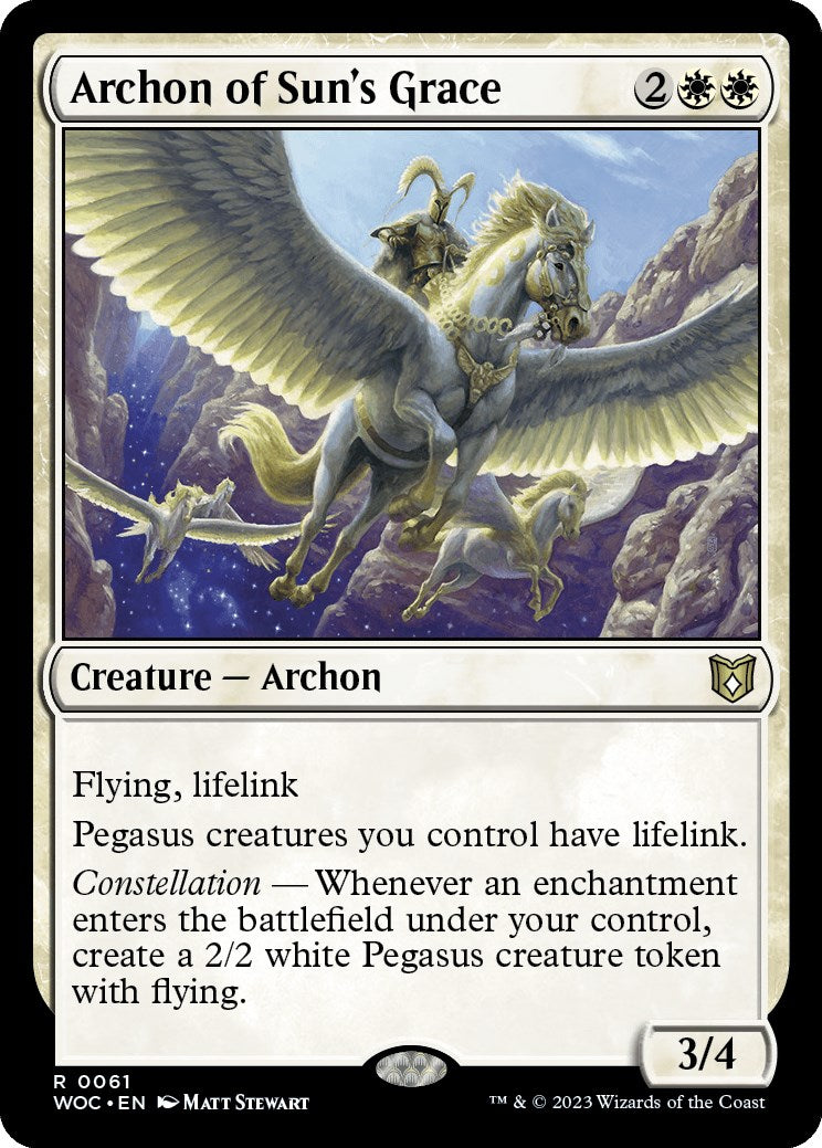 Archon of Sun's Grace [Wilds of Eldraine Commander] | Cracking-Singles