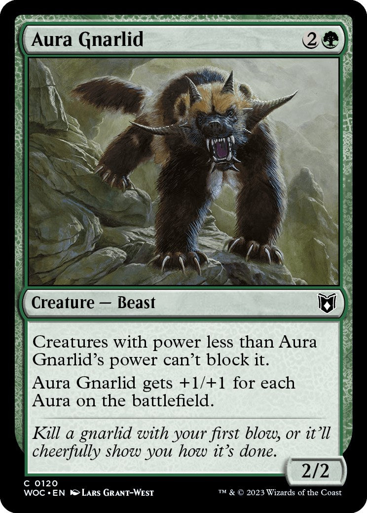 Aura Gnarlid [Wilds of Eldraine Commander] | Cracking-Singles