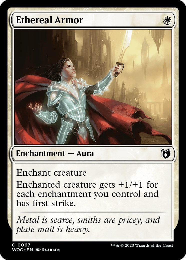 Ethereal Armor [Wilds of Eldraine Commander] | Cracking-Singles