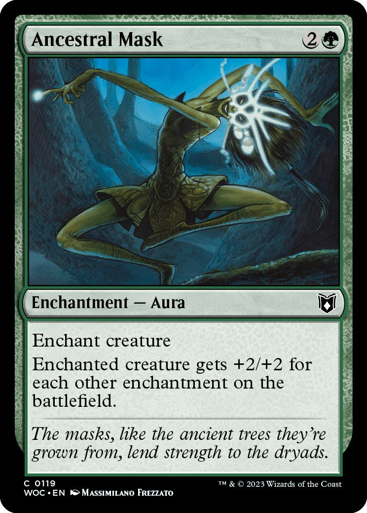 Ancestral Mask [Wilds of Eldraine Commander] | Cracking-Singles