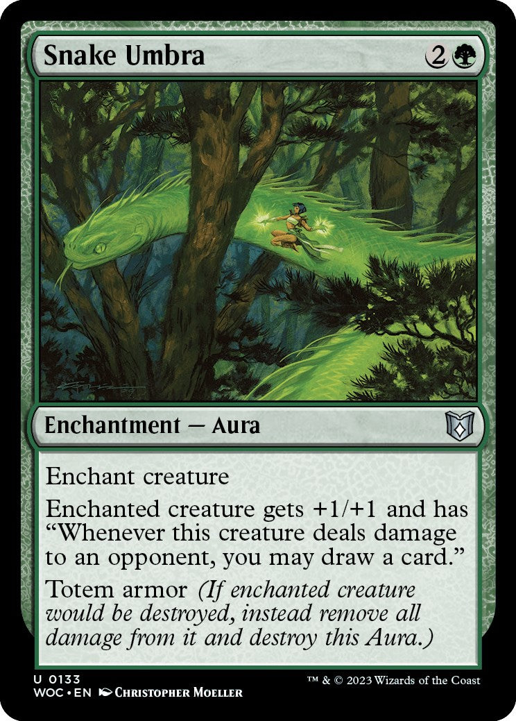 Snake Umbra [Wilds of Eldraine Commander] | Cracking-Singles