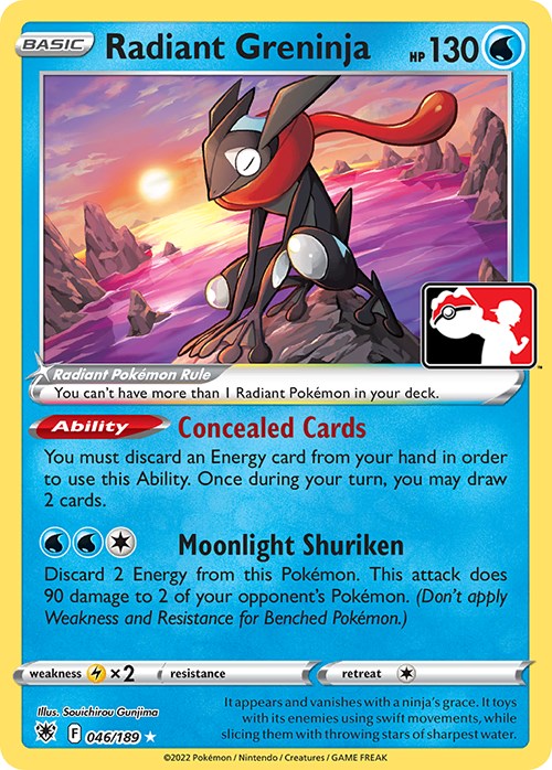 Radiant Greninja (046/189) [Prize Pack Series Three] | Cracking-Singles