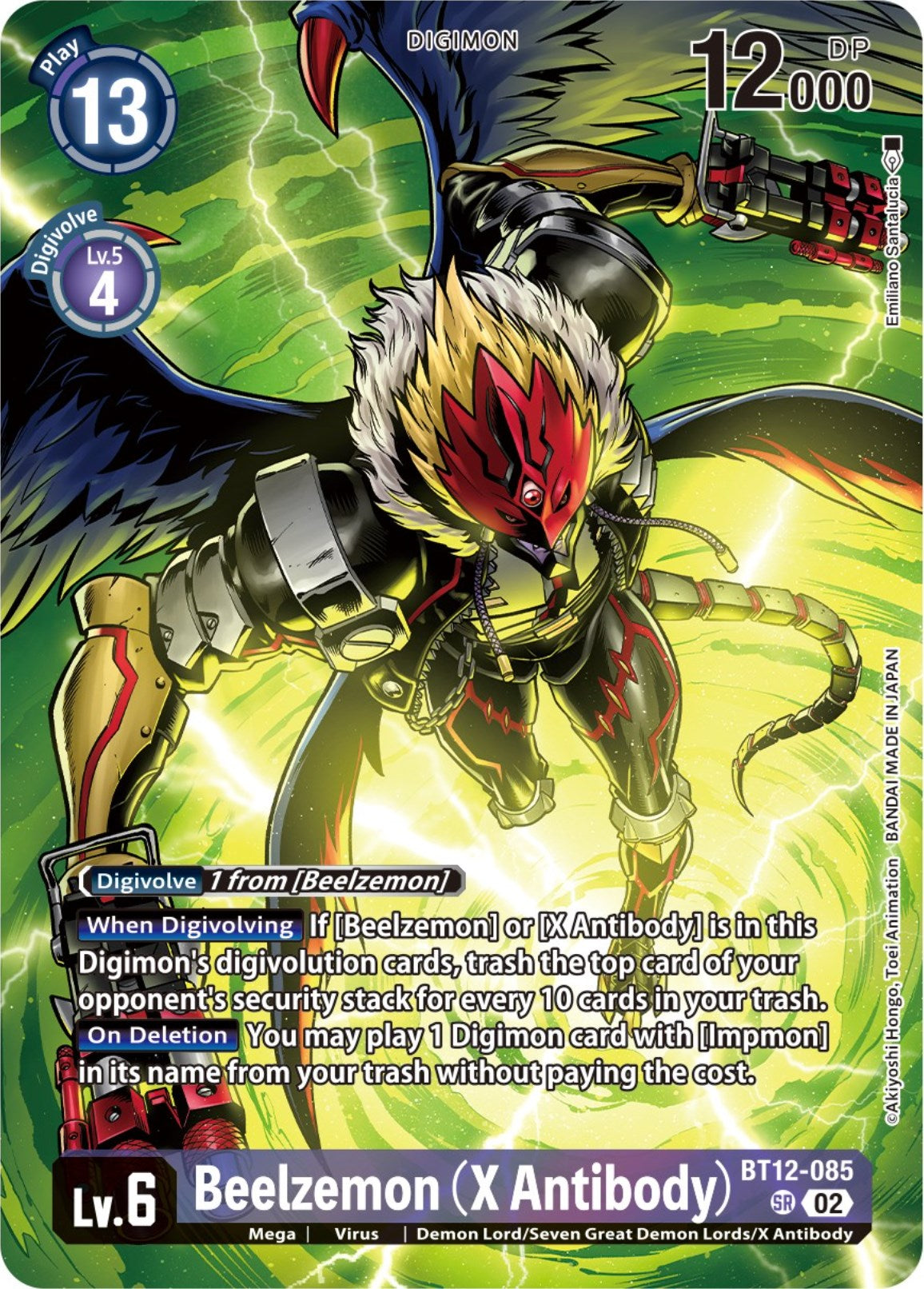 Beelzemon (X Antibody) [BT12-085] (Premium Binder Set) [Across Time Promos] | Cracking-Singles