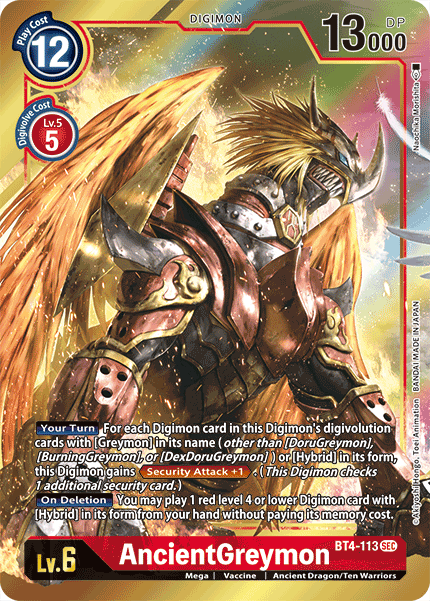 AncientGreymon [BT4-113] (Alternate Art) [Great Legend] | Cracking-Singles