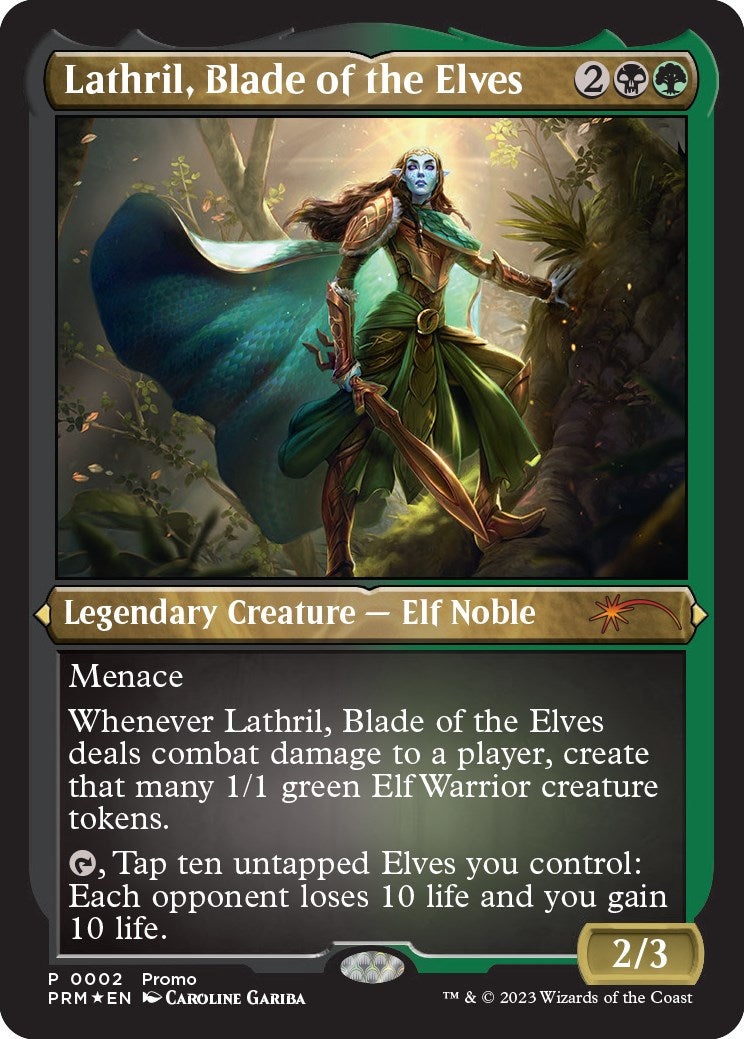 Lathril, Blade of the Elves (Foil Etched) [Media Promos] | Cracking-Singles