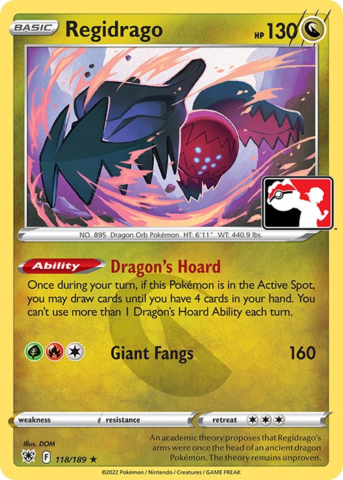 Regidrago (118/189) [Prize Pack Series Three] | Cracking-Singles