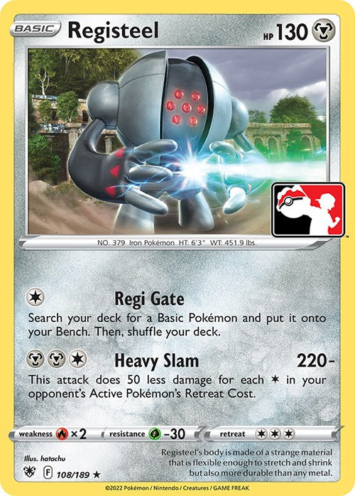 Registeel (108/189) [Prize Pack Series Three] | Cracking-Singles