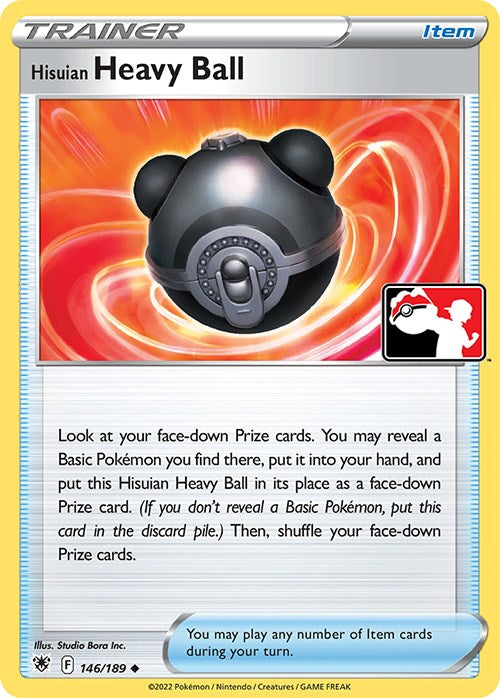 Hisuian Heavy Ball (146/189) [Prize Pack Series Three] | Cracking-Singles