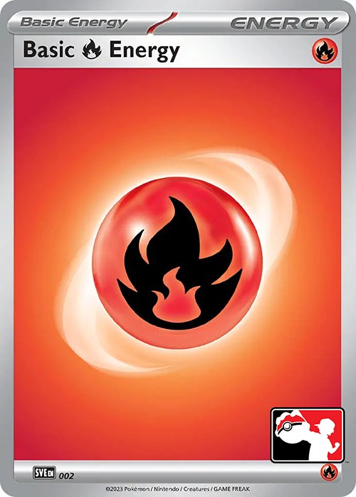 Basic Fire Energy (002) [Prize Pack Series Three] | Cracking-Singles