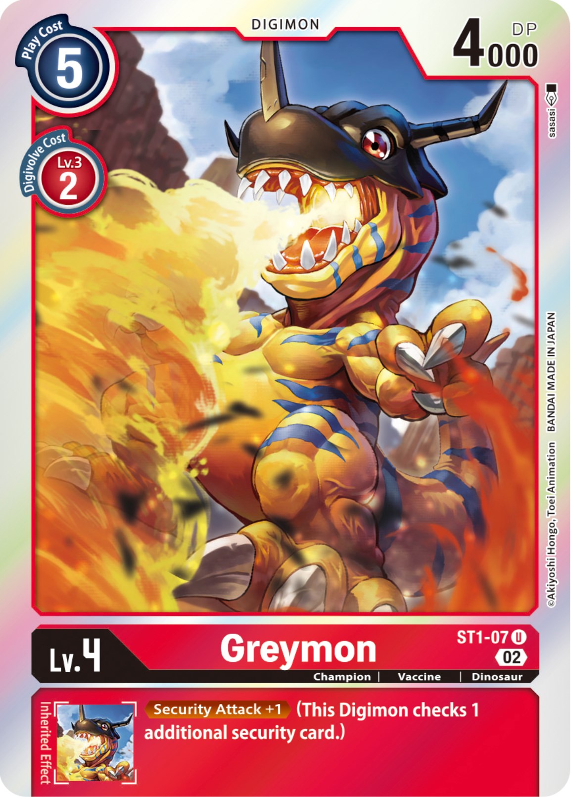 Greymon [ST1-07] [Resurgence Booster] | Cracking-Singles