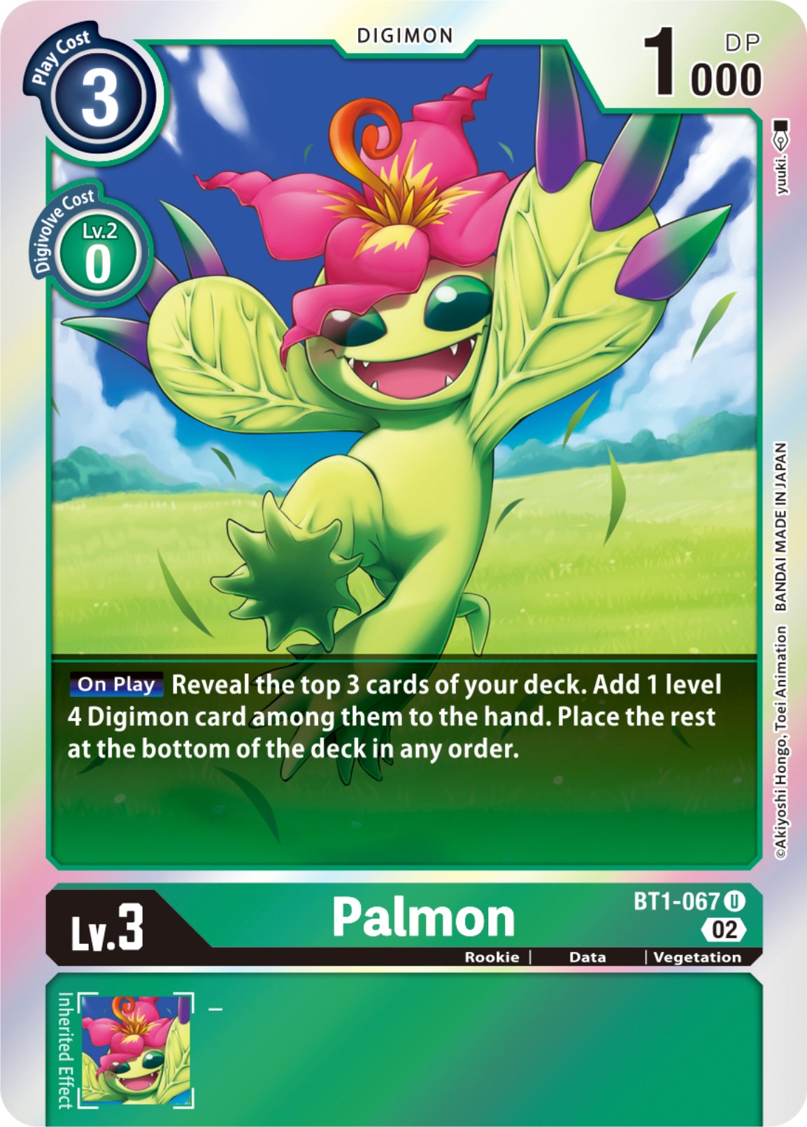 Palmon [BT1-067] [Resurgence Booster] | Cracking-Singles