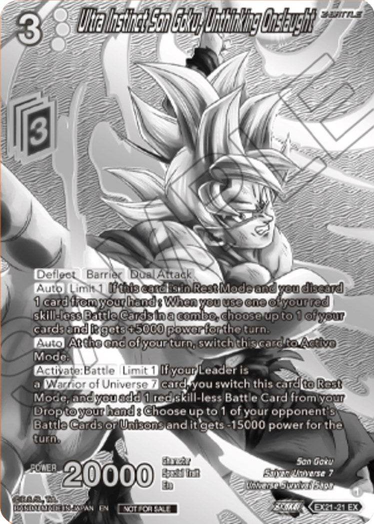 Ultra Instinct Son Goku, Unthinking Onslaught (2023 Offline Regionals Silver Print) (EX21-21) [Promotion Cards] | Cracking-Singles