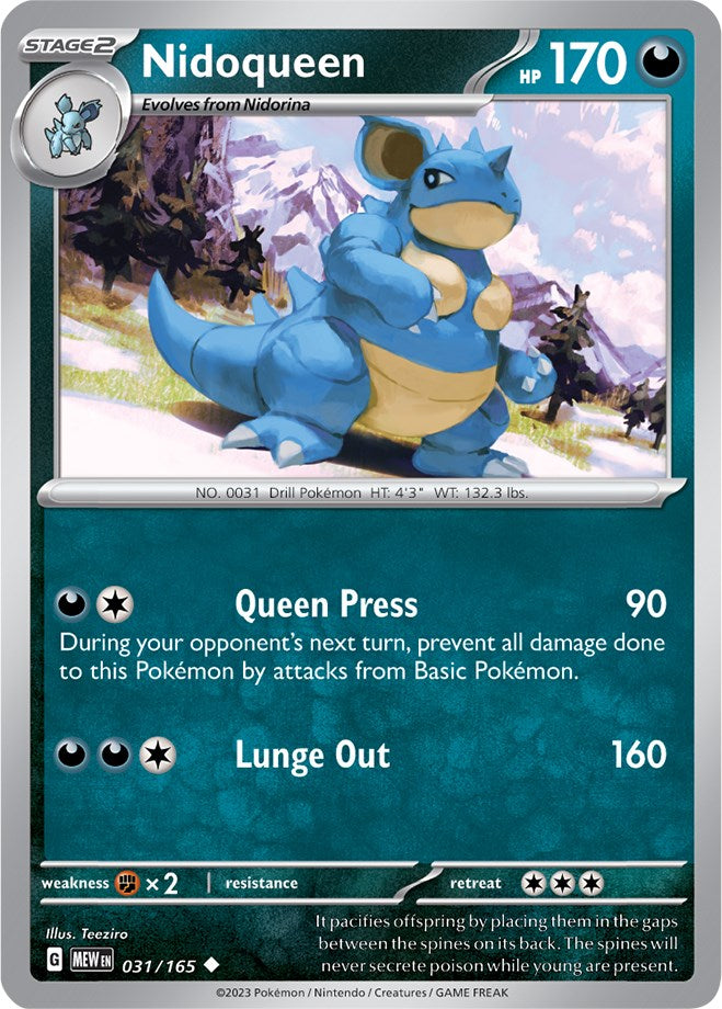 Nidoqueen (031/165) [Scarlet & Violet: 151] | Cracking-Singles