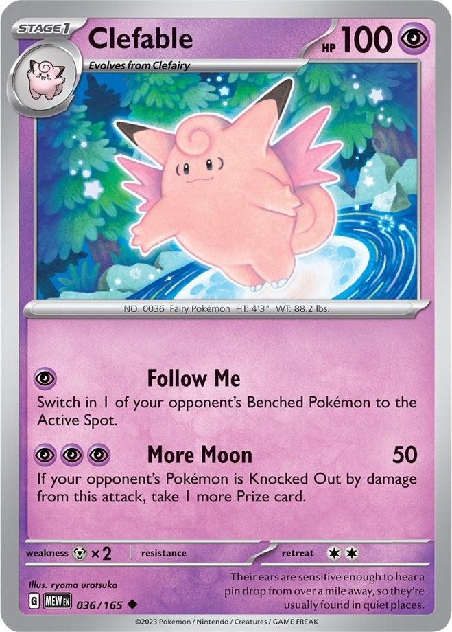 Clefable (036/165) [Scarlet & Violet: 151] | Cracking-Singles