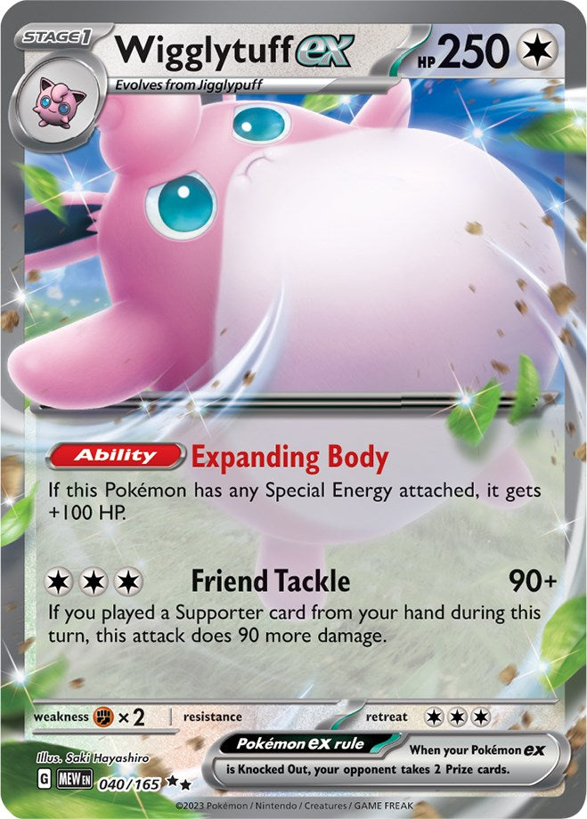 Wigglytuff ex (040/165) [Scarlet & Violet: 151] | Cracking-Singles