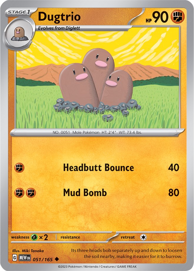 Dugtrio (051/165) [Scarlet & Violet: 151] | Cracking-Singles