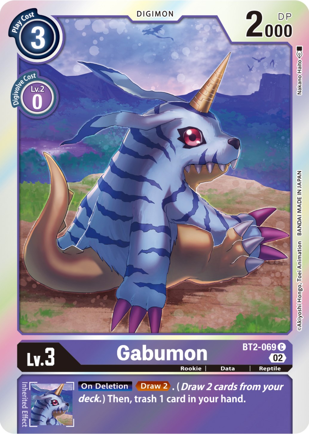 Gabumon [BT2-069] (Resurgence Booster Reprint) [Resurgence Booster] | Cracking-Singles