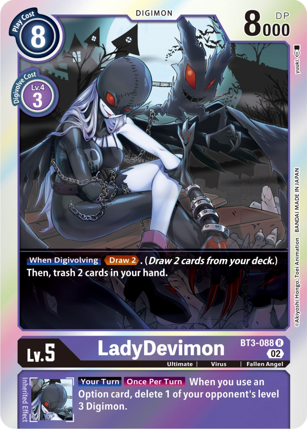 LadyDevimon [BT3-088] (Resurgence Booster Reprint) [Resurgence Booster] | Cracking-Singles