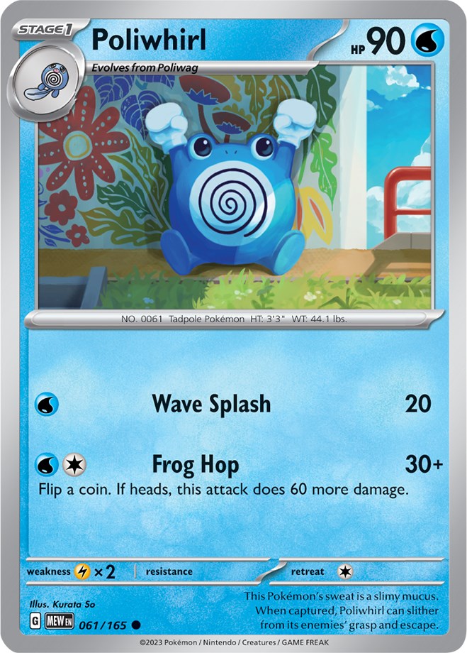 Poliwhirl (061/165) [Scarlet & Violet: 151] | Cracking-Singles