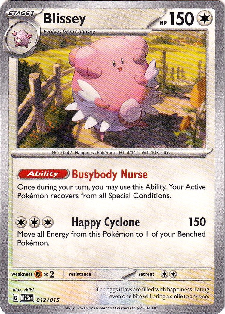 Blissey (012/015) [McDonald's Promos: 2023 Collection] | Cracking-Singles