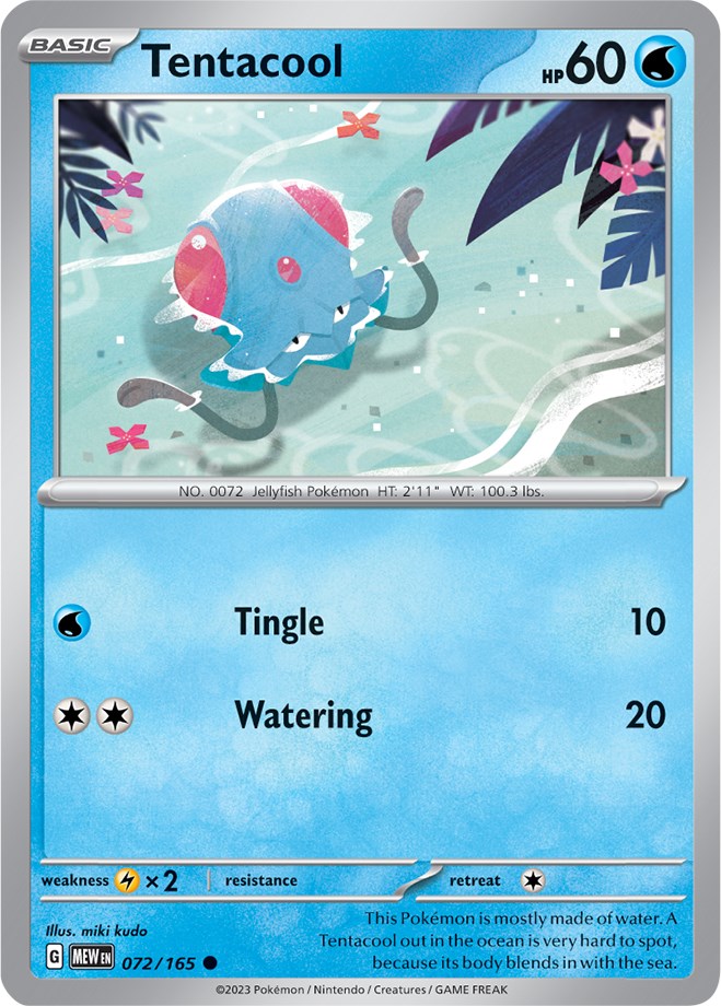 Tentacool (072/165) [Scarlet & Violet: 151] | Cracking-Singles