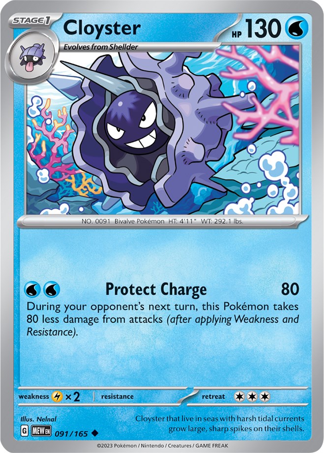 Cloyster (091/165) [Scarlet & Violet: 151] | Cracking-Singles