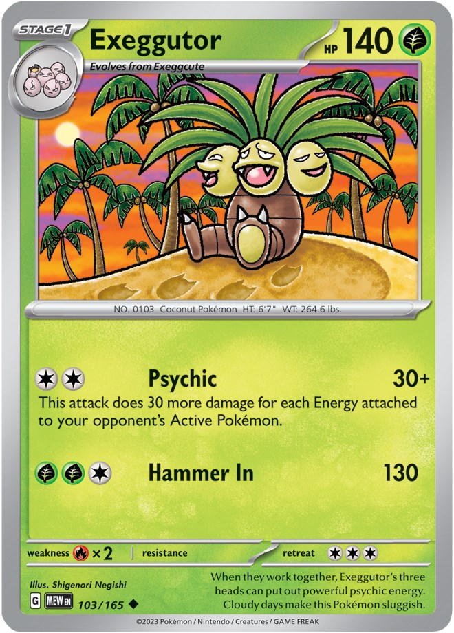 Exeggutor (103/165) [Scarlet & Violet: 151] | Cracking-Singles