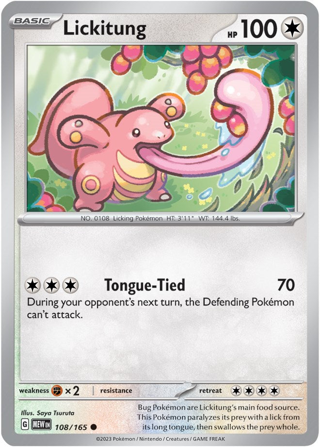 Lickitung (108/165) [Scarlet & Violet: 151] | Cracking-Singles