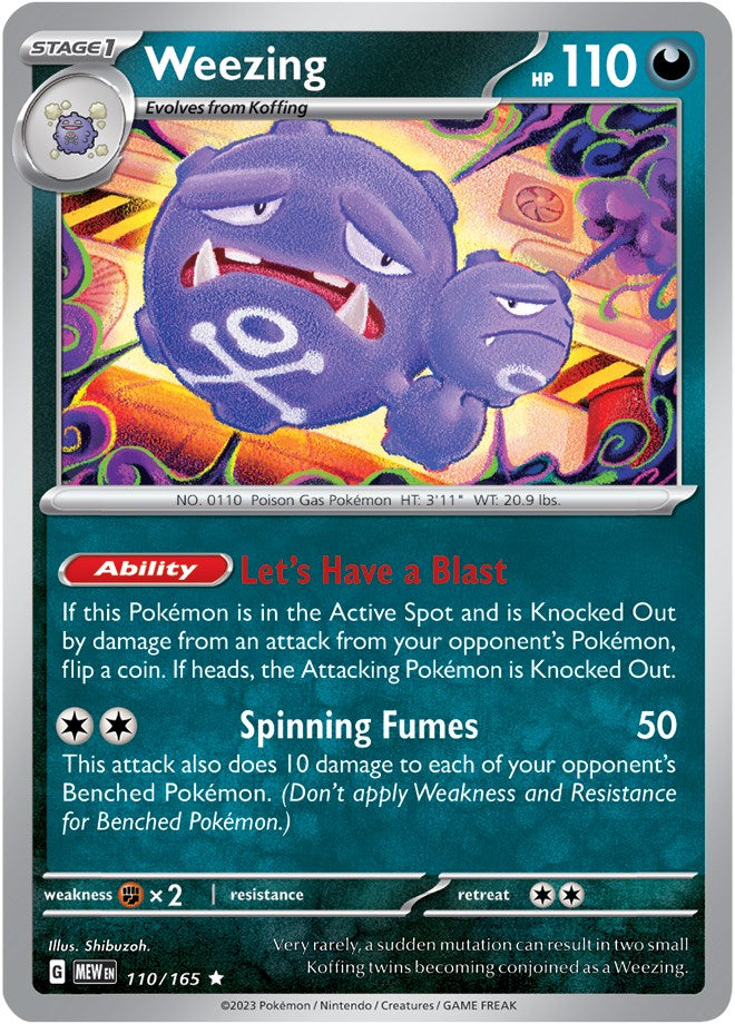 Weezing (110/165) [Scarlet & Violet: 151] | Cracking-Singles