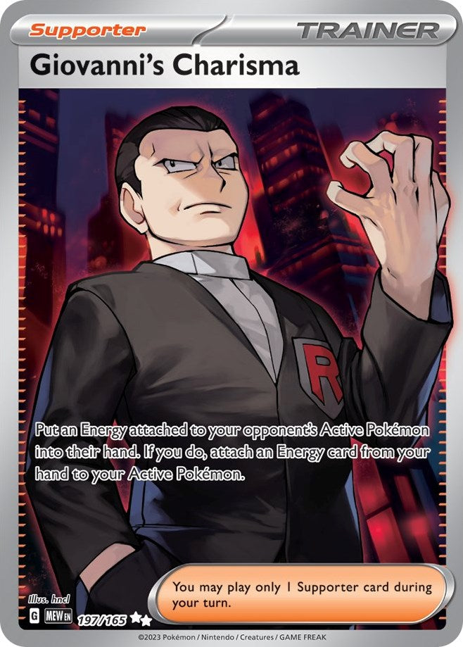 Giovanni's Charisma (197/165) [Scarlet & Violet 151] | Cracking-Singles