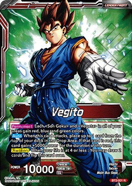 Vegito // Fusion Warrior Super Saiyan Vegito (Championship 2023 Golden Card Vol.3) (BT2-001) [Tournament Promotion Cards] | Cracking-Singles