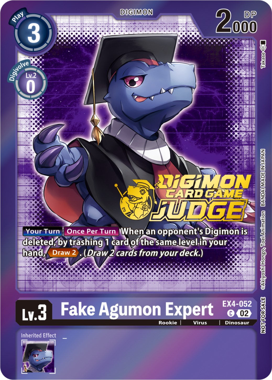 Fake Agumon Expert [EX4-052] (Judge Pack 4) [Alternative Being Booster Promos] | Cracking-Singles