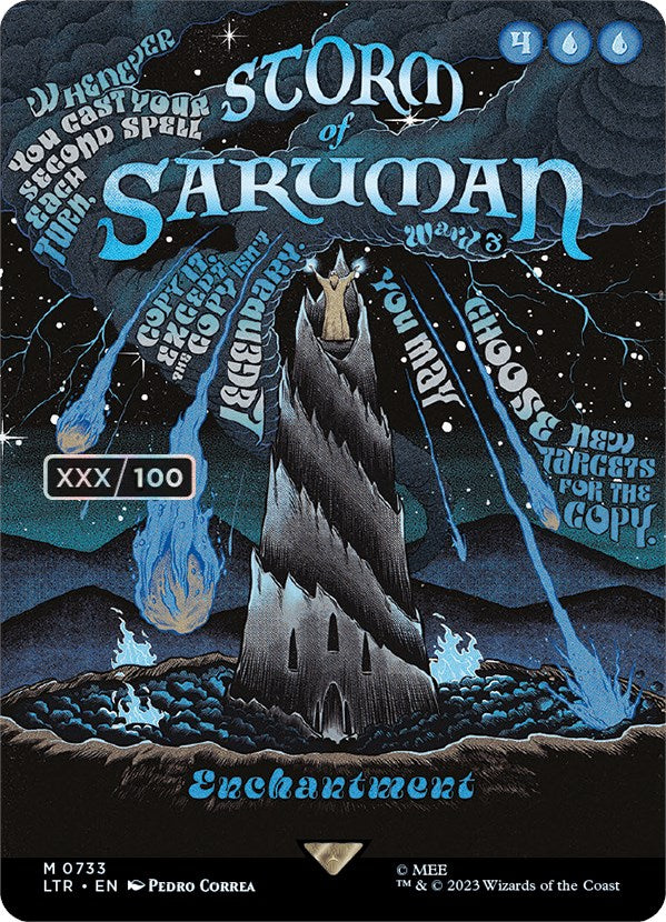 Storm of Saruman (Borderless Poster) (Serialized) [The Lord of the Rings: Tales of Middle-Earth] | Cracking-Singles