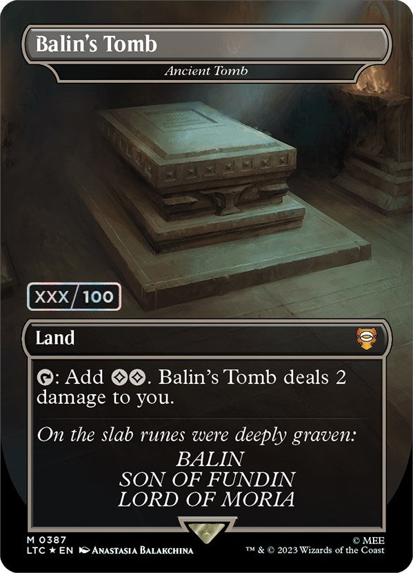 Balin's Tomb - Ancient Tomb (Serialized) [The Lord of the Rings: Tales of Middle-Earth Commander] | Cracking-Singles