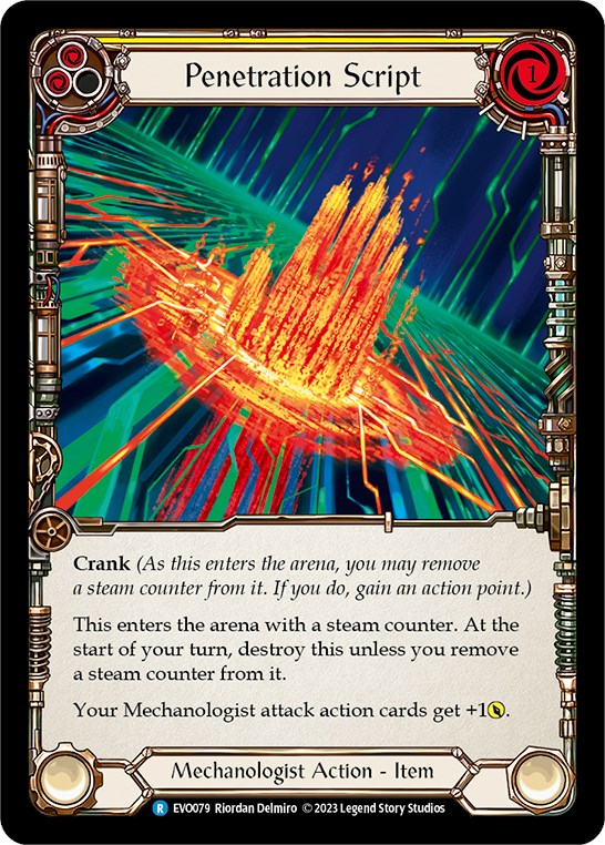 Penetration Script [EVO079] (Bright Lights)  Rainbow Foil | Cracking-Singles