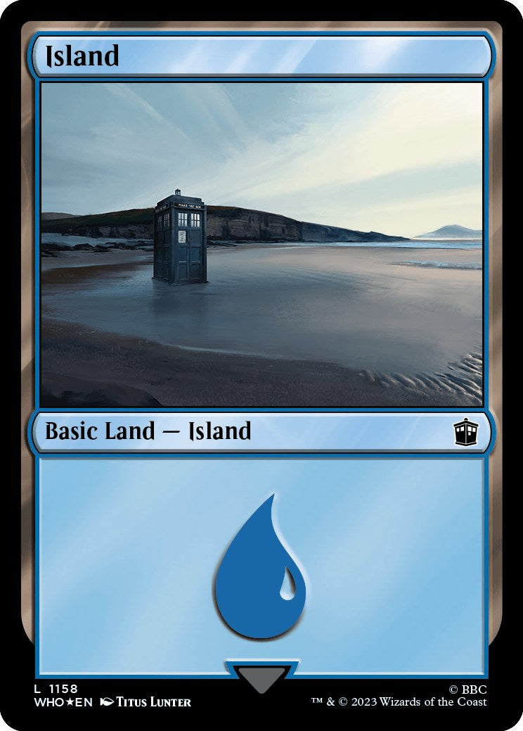 Island (1158) (Surge Foil) [Doctor Who] | Cracking-Singles