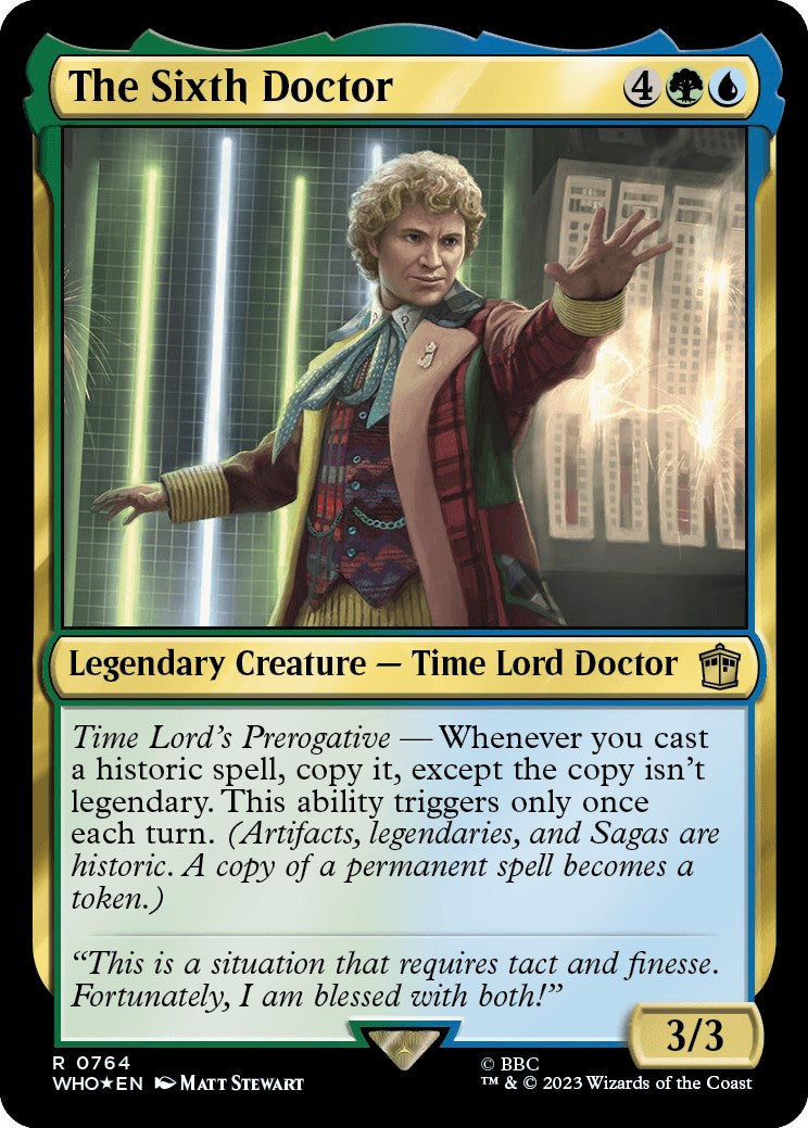 The Sixth Doctor (Surge Foil) [Doctor Who] | Cracking-Singles