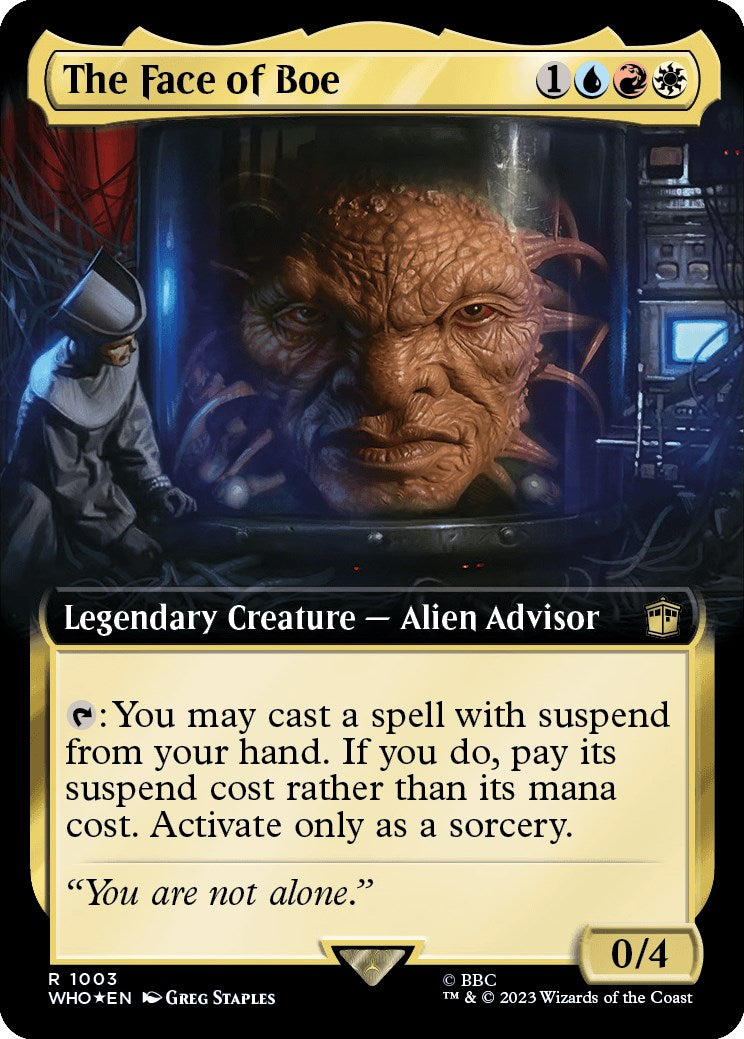 The Face of Boe (Extended Art) (Surge Foil) [Doctor Who] | Cracking-Singles