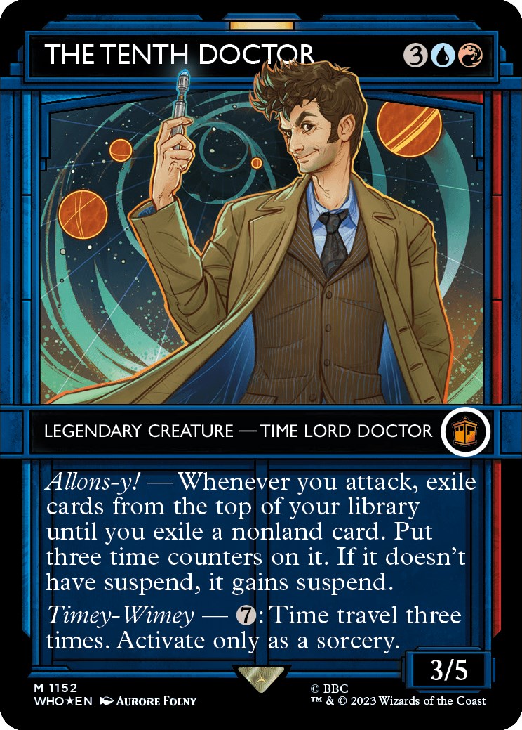 The Tenth Doctor (Showcase) (Surge Foil) [Doctor Who] | Cracking-Singles