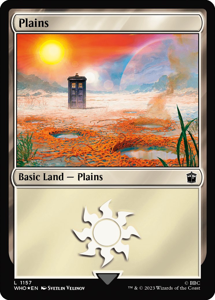 Plains (1157) (Surge Foil) [Doctor Who] | Cracking-Singles