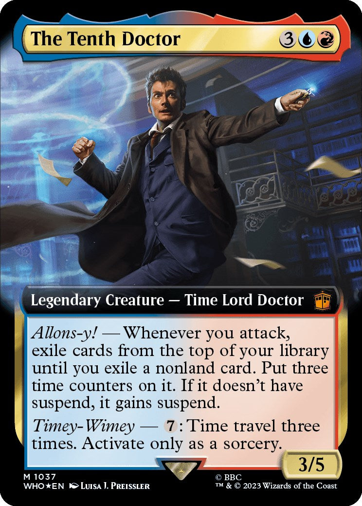 The Tenth Doctor (Extended Art) (Surge Foil) [Doctor Who] | Cracking-Singles