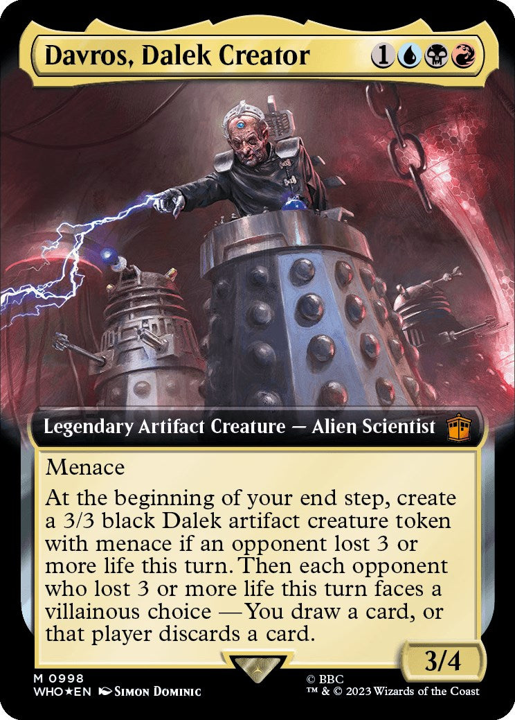 Davros, Dalek Creator (Extended Art) (Surge Foil) [Doctor Who] | Cracking-Singles