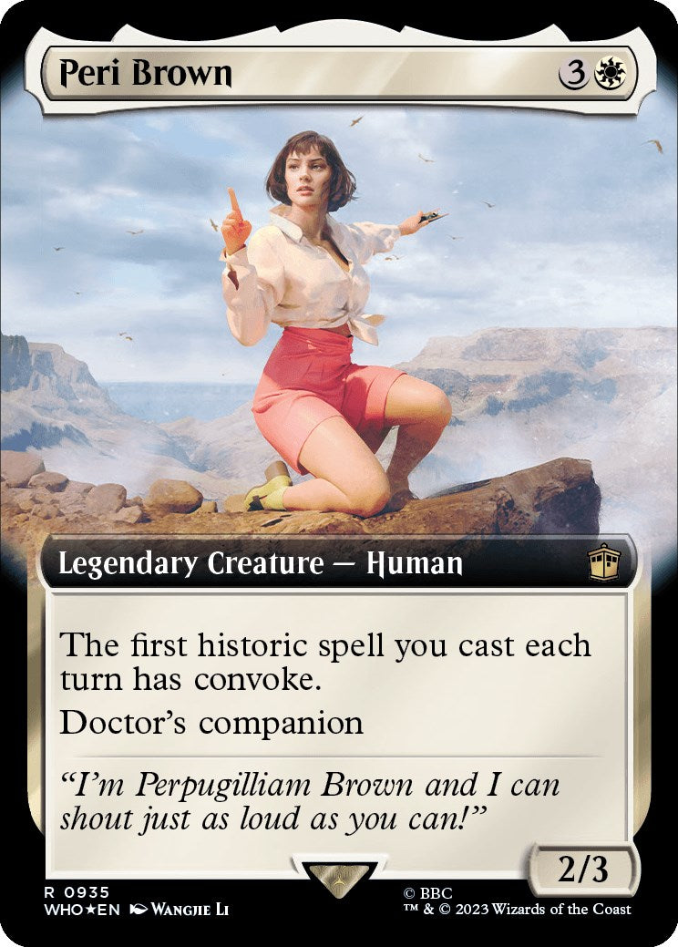 Peri Brown (Extended Art) (Surge Foil) [Doctor Who] | Cracking-Singles