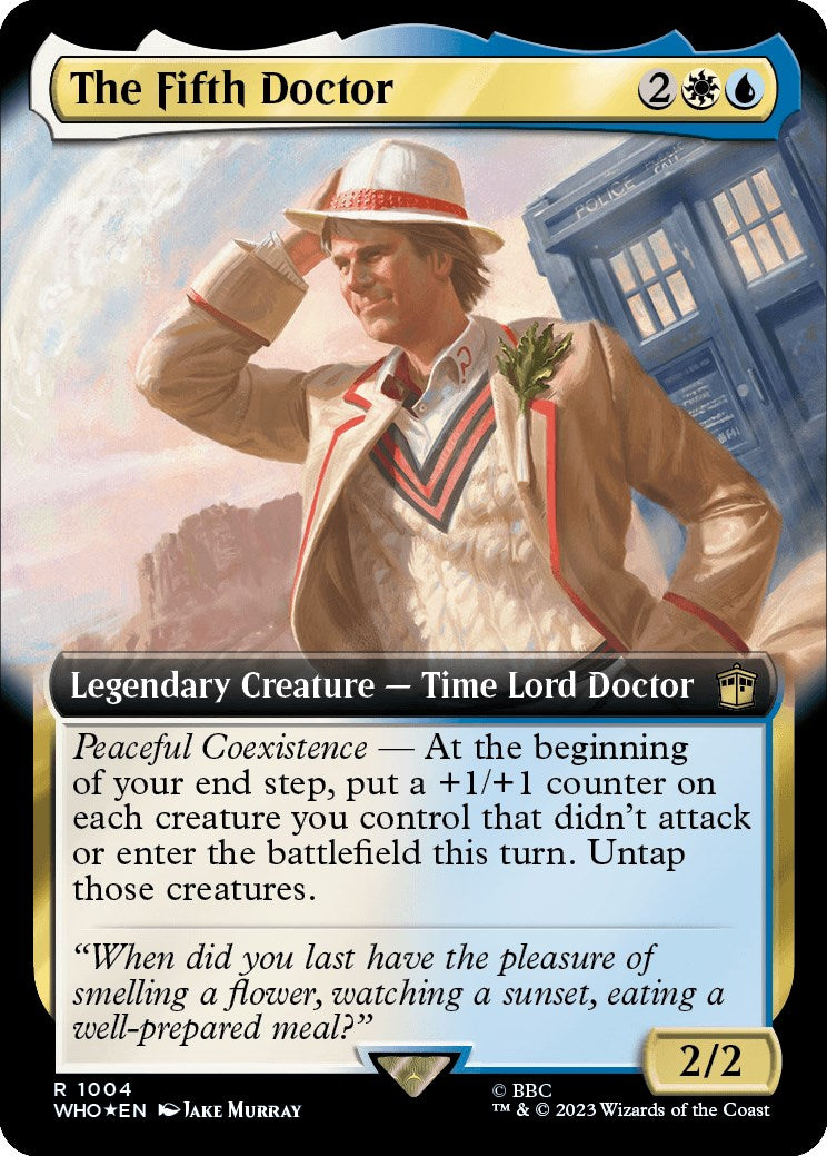 The Fifth Doctor (Extended Art) (Surge Foil) [Doctor Who] | Cracking-Singles