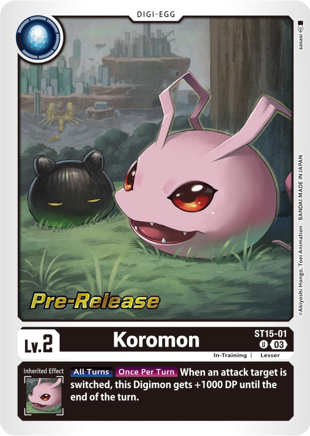 Koromon [ST15-01] [Starter Deck: Dragon of Courage Pre-Release Cards] | Cracking-Singles