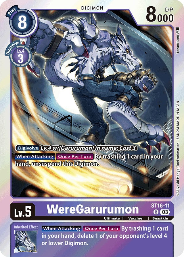 WereGarurumon [ST16-11] [Starter Deck: Wolf of Friendship] | Cracking-Singles