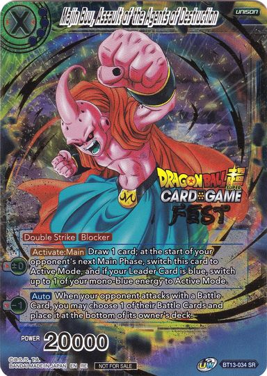 Majin Buu, Assault of the Agents of Destruction (Card Game Fest 2022) (BT13-034) [Tournament Promotion Cards] | Cracking-Singles