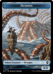 Octopus // Rabbit Double-Sided Token [Bloomburrow Commander Tokens] | Cracking-Singles