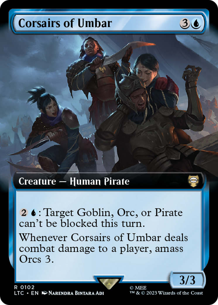 Corsairs of Umbar (Extended Art) [The Lord of the Rings: Tales of Middle-Earth Commander] | Cracking-Singles