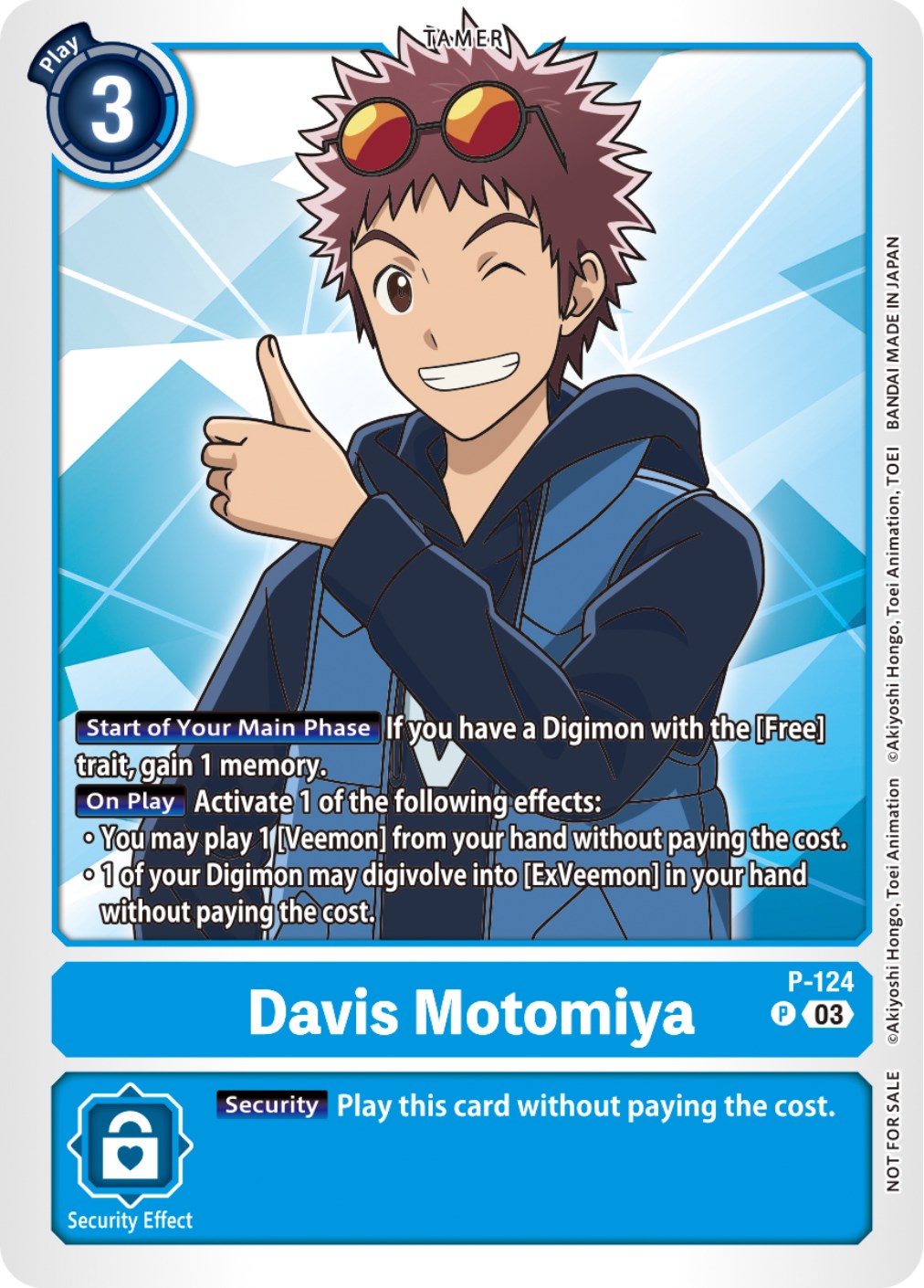 Davis Motomiya [P-124] (NYCC 2023 Demo Deck) [Promotional Cards] | Cracking-Singles